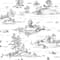 Designs Direct Nessie Novelty Toile Peel & Stick Wallpaper